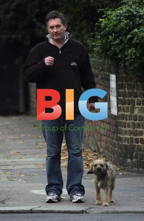 BBC News 24 Presenter Simon McCoy Walking Dog
