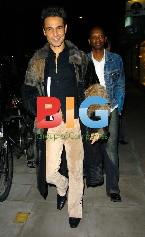 Chico Slimani and Andy Abraham at Kelly Osbourne's 21st