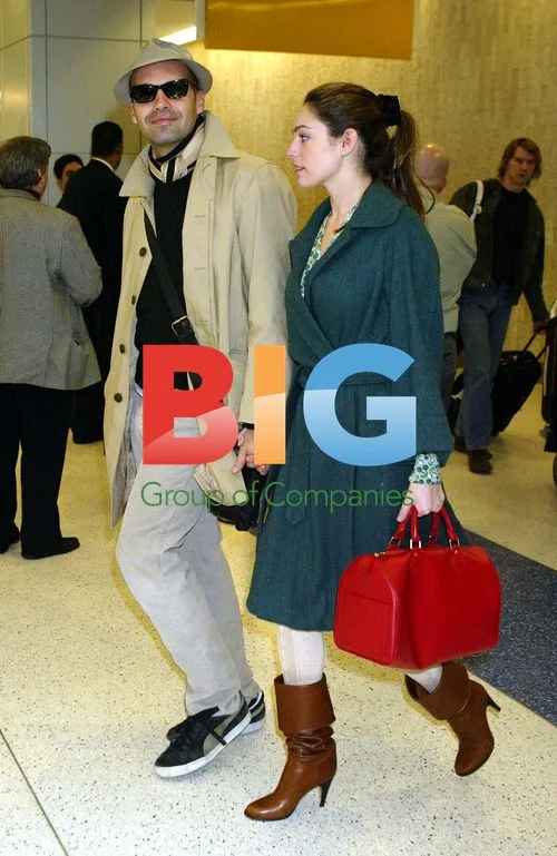 Billy Zane and Kelly Brook at Airport