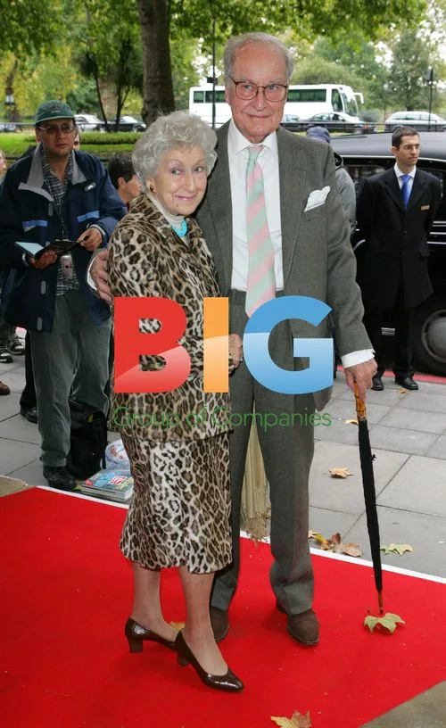 Frank Thornton & partner at Wendy Richards tribute lunch