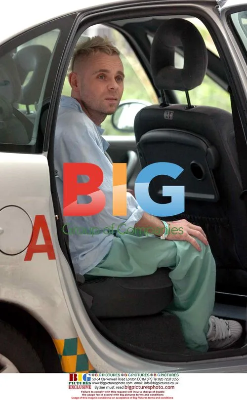 Emma B and Brian Harvey leave hospital