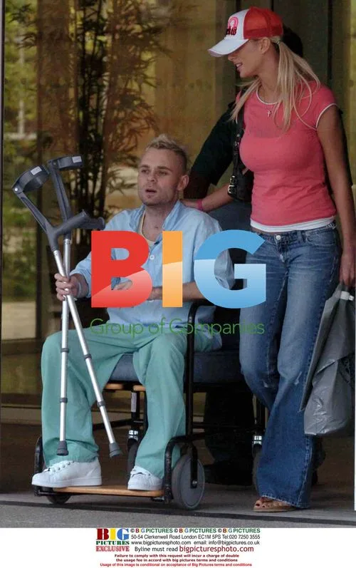Emma B and Brian Harvey Leave Hospital