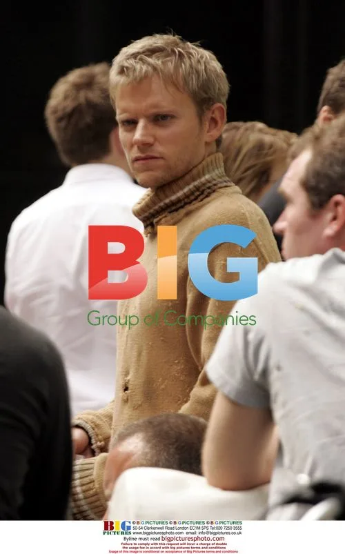 Actor Marc Warren on set of BBC drama Hustle