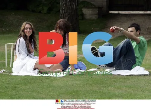 Lisa Scott Lee, Andy Scott Lee and Michelle Heaton in the Park