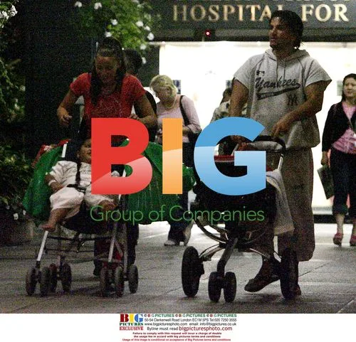 Jordan and son Harvey leave hospital