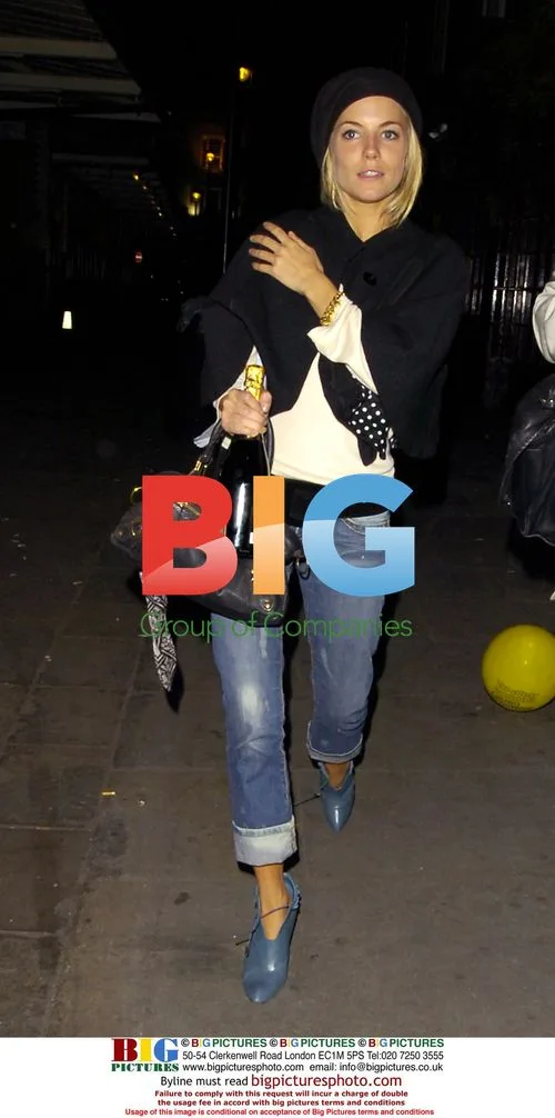 Sienna Miller Dining Out in London