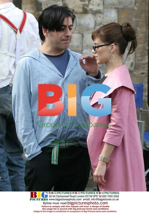 Brittany Murphy on set with director