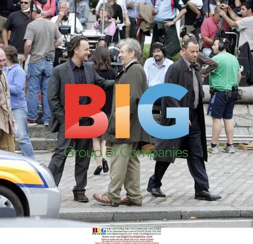 Tom Hanks, Ian McKellen, Jean Reno film 'Da Vinci Code' in London
