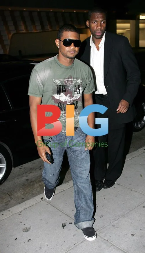 Usher Eats Out at Mr Chows