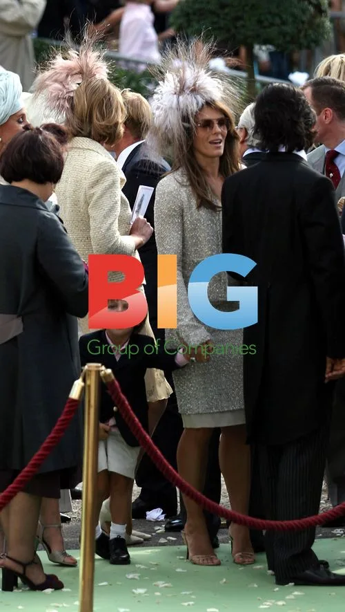 Elizabeth Hurley at Delphine Arnault's wedding