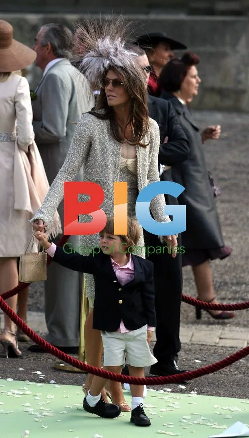 Liz Hurley at LVMH Chairman's Daughter's Wedding