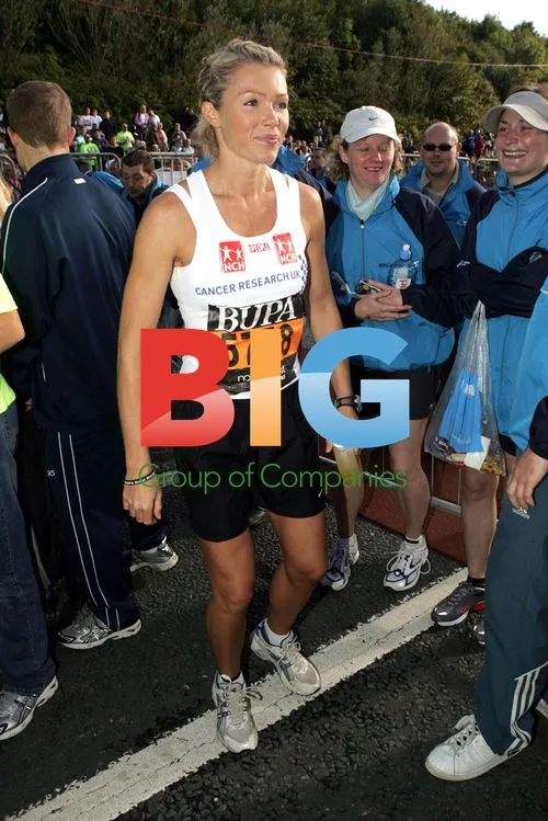 Nell McAndrew at the Great North Run