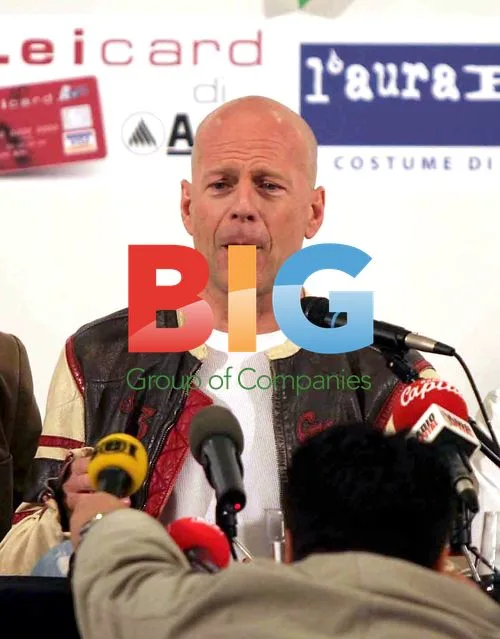 Bruce Willis at 'Miss Italia' Press Conference