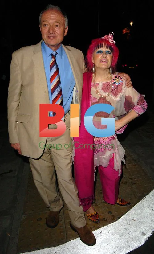 Ken Livingstone and Zandra Rhodes at MAC Party