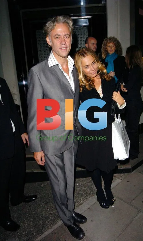 Sir Bob Geldolf and Partner at Restaurant