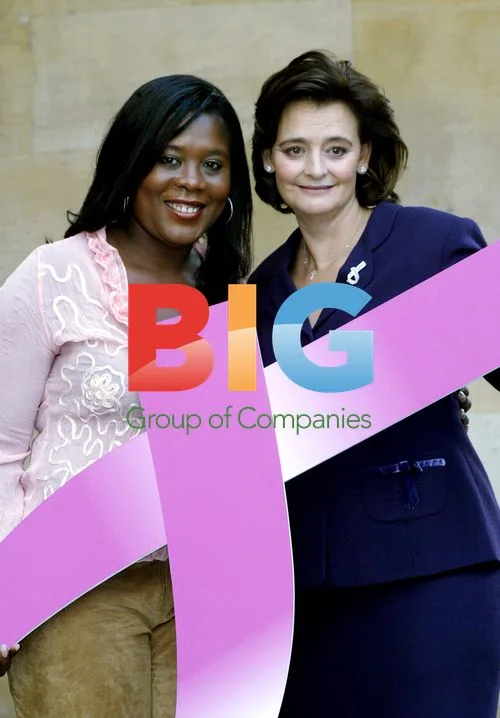 Cherie Blair and Tessa Sanderson promote Breast Cancer Awareness