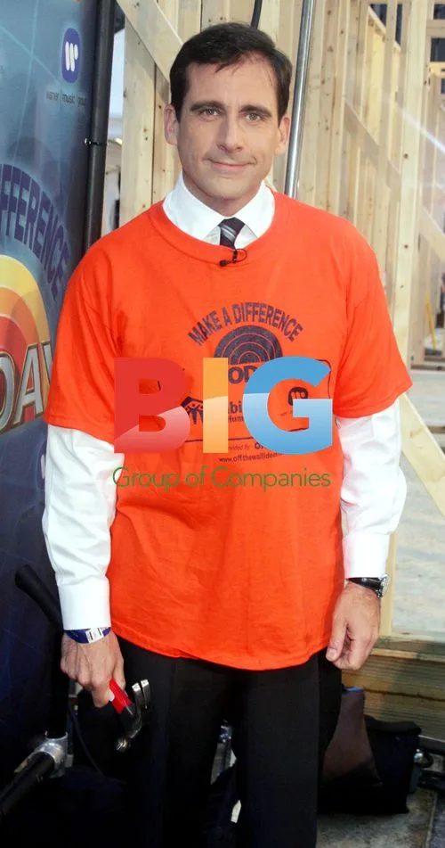 Steve Carrell at Habitat For Humanity Project