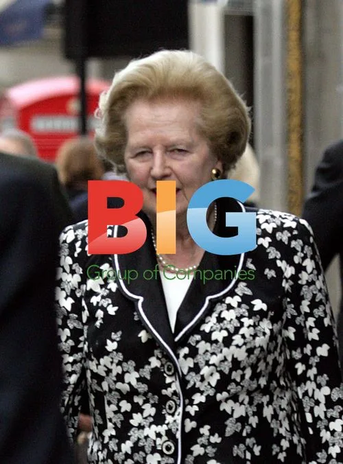 Baroness Thatcher Walks in London
