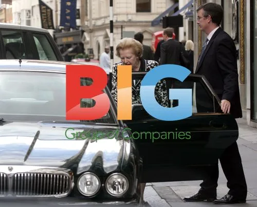 Baroness Margaret Thatcher Walks in London