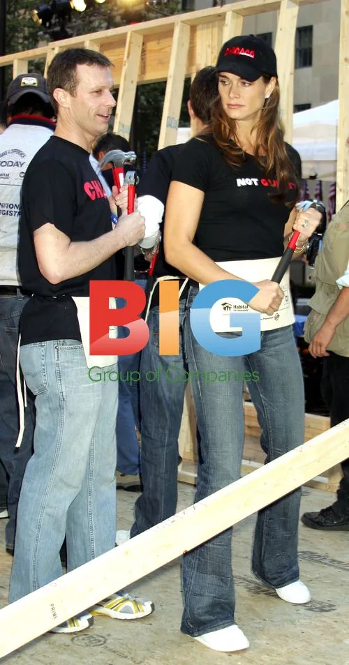 Brooke Shields at Habitat for Humanity on Today Show