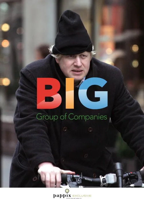 Boris Johnson on his bike in London