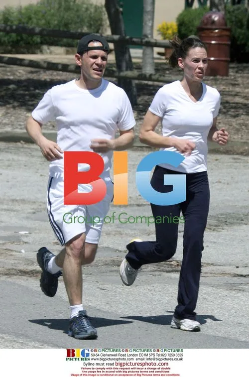 Hilary Swank spotted with mystery man