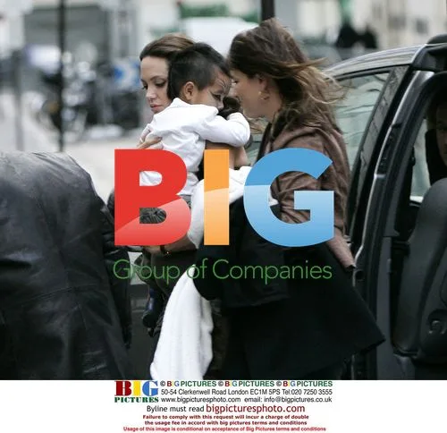 Angelina Jolie and son Maddox arrive home