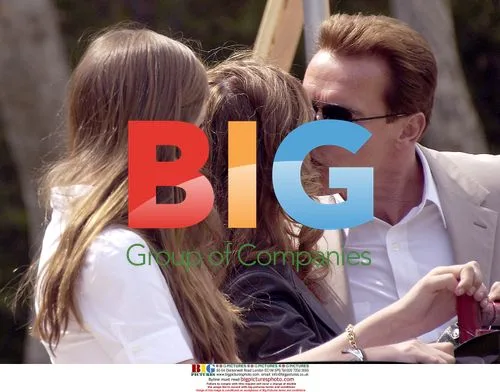 Schwarzenegger Family at Celebrity Baseball Game