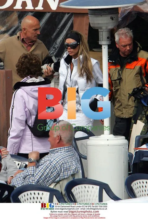 Victoria Beckham Skiing in the French Alps