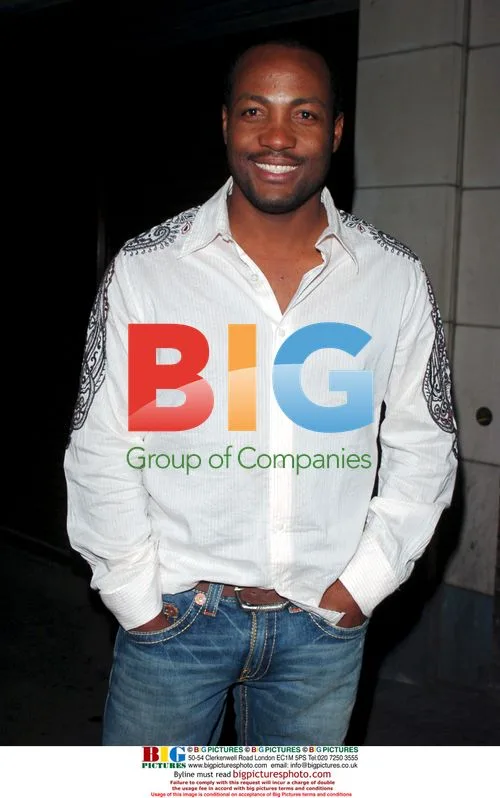 Brian Lara Enjoys Night Out in London