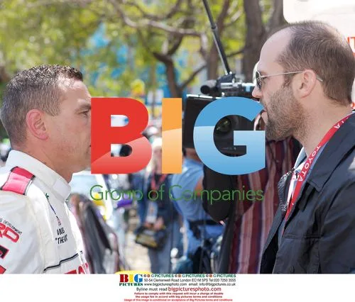 Vinnie Jones & Jason Statham at Toyota Pro/Celebrity Race