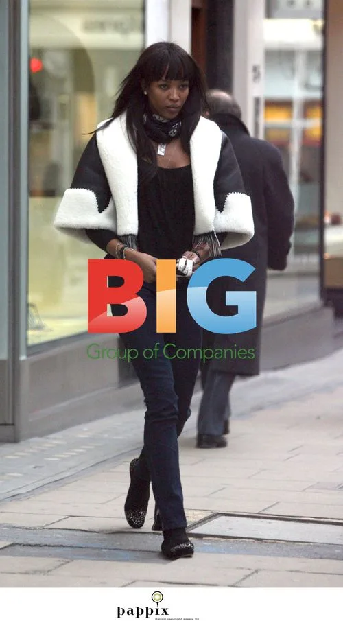 Supermodel Naomi Campbell out shopping in London