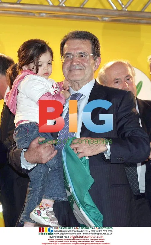 Romano Prodi Celebrates Italy Election Victory