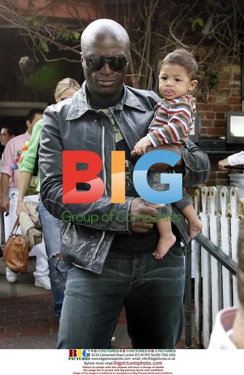 Heidi Klum and Seal with son Henry Gunther