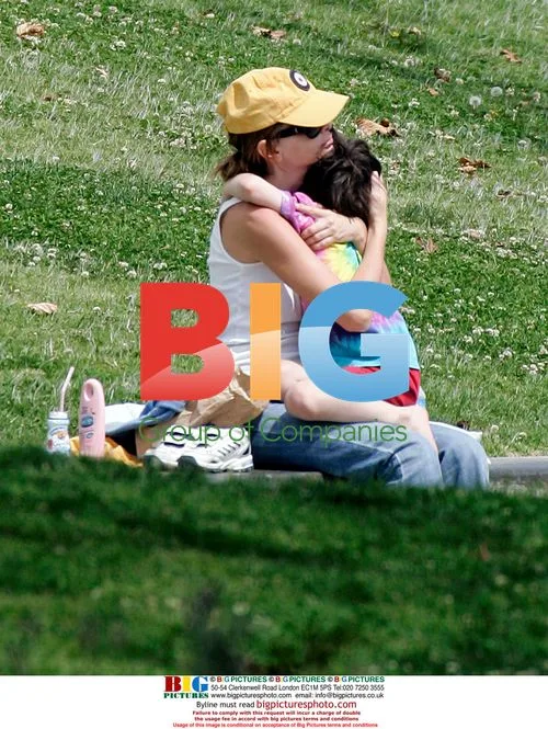 Calista Flockhart and son Liam at park