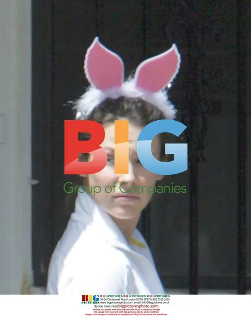Evangeline Lilly as Easter Bunny in Honolulu