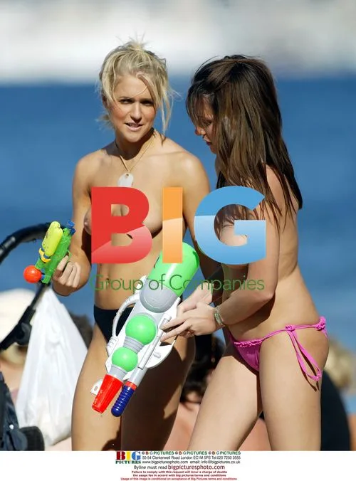 Models Kayleigh Pearson and Natasha Mealey Vacation in France