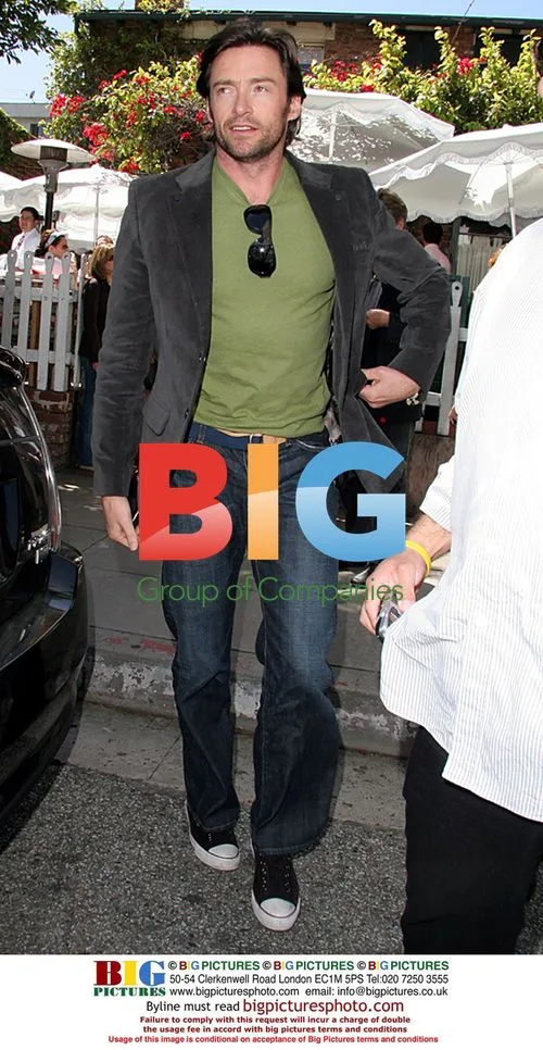 Hugh Jackman leaves Ivy Restaurant