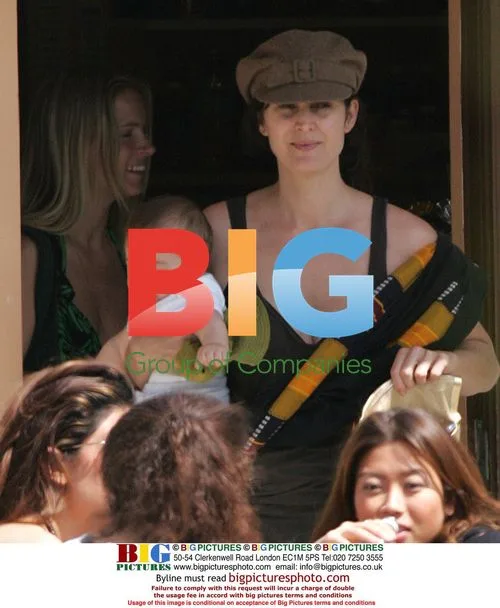 Carrie-Anne Moss with New Baby in Malibu