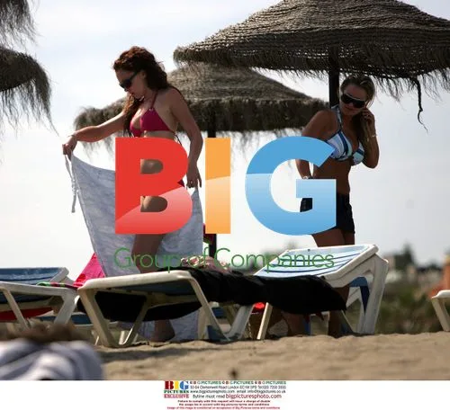 Natasha Hamilton on Holiday with Friend