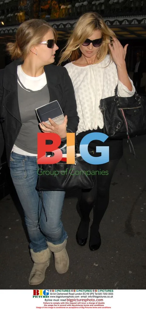 Kate Moss Dines in Mayfair