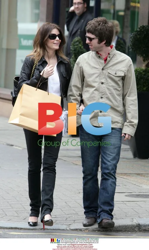 Noel Gallagher and Sara MacDonald Shopping