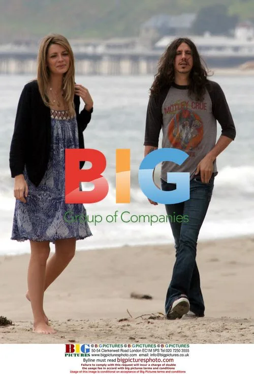 Mischa Barton at Beach with Boyfriend and Nephew