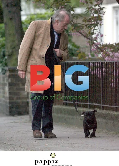 Sir Michael Gambon Walks Dog