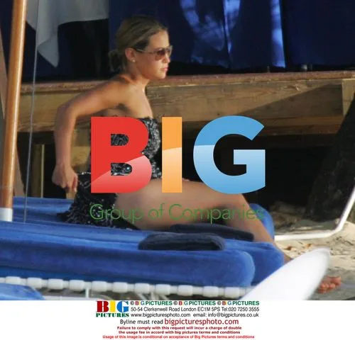 Rachel Stevens Relaxes in Barbados