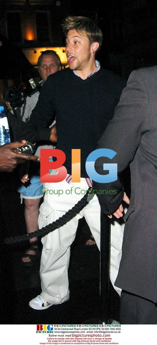 Duncan James Leaving Kabaret Nightclub