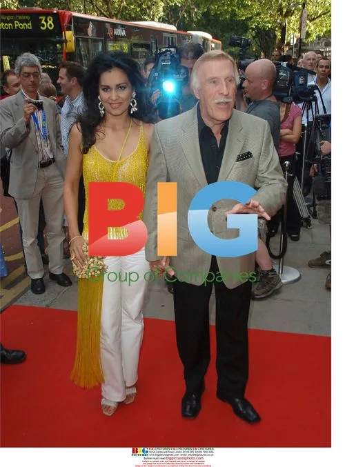 Bruce Forsythe and partner at Brasil Brasileiro premiere