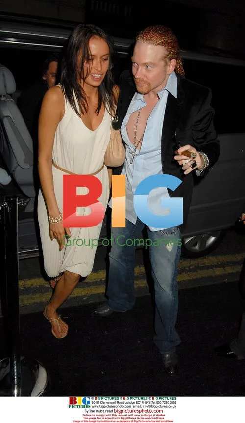 Axl Rose and Girlfriend Arrive at Kabaret Nightclub