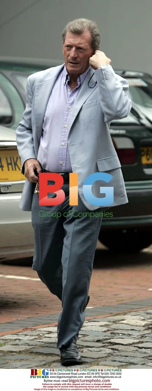 Johnny Briggs aka Mike Baldwin Arriving at Granda Studios