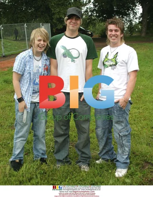 James Bourne with Outrage backstage